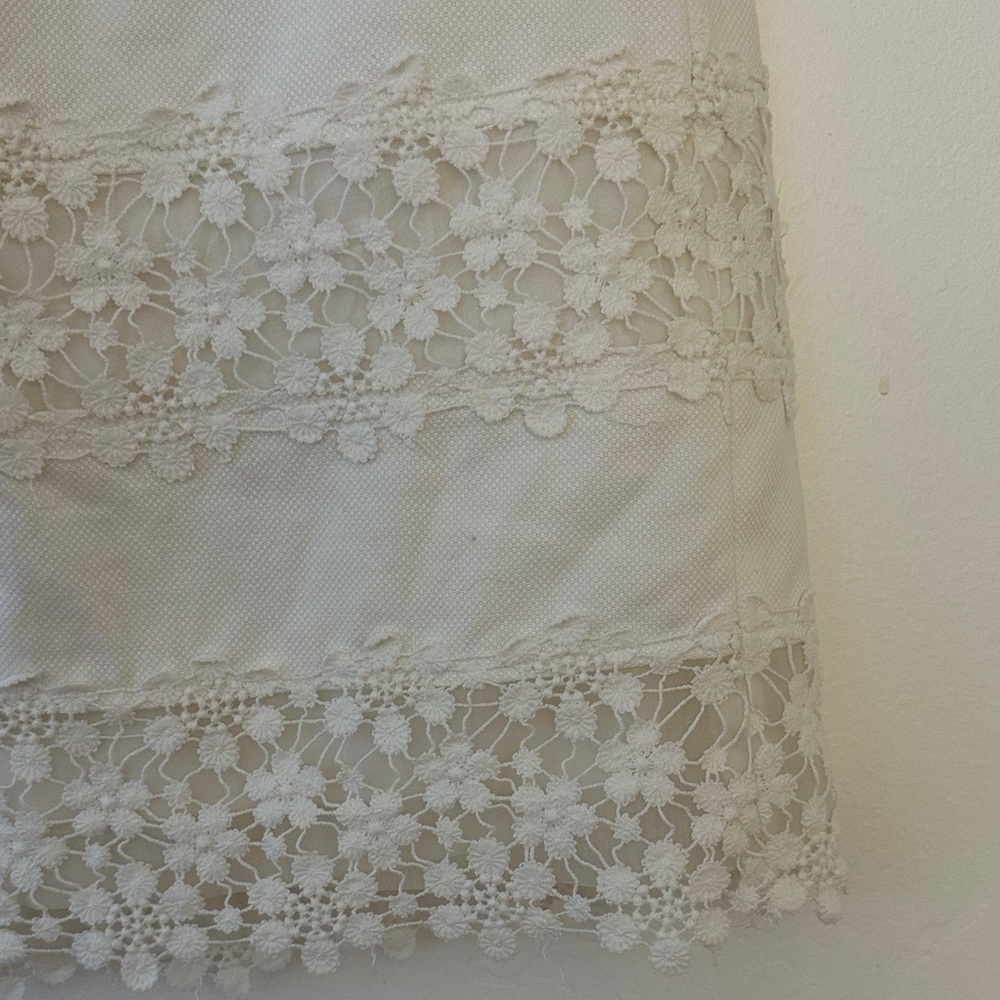 J. Crew Cream Floral Lace Mini Skirt - Picture 4 of 4